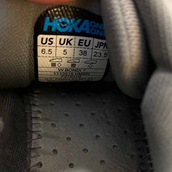 Hoka One One Bondi 7 Women's Athletic Work Running Shoes Sneakers - Picture 2 of 9